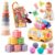 JoyCat Baby Toys 6-12 Months, Montessori Sensory Baby Toy Set with Stacking Cups, Soft Blocks, Tissue Box Toy, Spinner Toys, Sensory Balls, Cloth Book, Infant Learning Toys, Baby Shower Gift