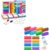 JoyCat Math Flash Cards & 4-in-1 Double-Sided Pop Chart+24 Ten Frame, 288 Write & Wipe Cards, Addition Subtraction Multiplication & Division Math Manipulative for Kids Ages 4-8, Homeschool Classroom