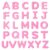 JoyCat Silicone Magnetic Alphabet Letters, 26 Uppercase ABC Fridge Magnets for Toddlers & Kids, Preschool Learning Refrigerator Toy Set, Birthday Gifts for Boys and Girls (Pink Color)