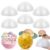 Joyfolk 6 Pcs 10 Inch Large Half Foam Balls White Half Foam Ball for DIY Craft Mother’s Day Flower Arrangement Giant Round Sphere Ball for Floral Wedding Gift Craft Project Home Art Decoration