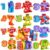 JOYIN 10 Pcs Number Robots Educational Toys, Number Robots, Action Figure Learning Toys, Easter Basket Stuffers, Birthday Gifts for Kids Boys Girls 3 4 5 6 Years Old