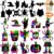 JOYIN 120 Pcs Halloween Rainbow Scratch Art Crafts for Kid, Halloween Party Favors, Scratch Off Paper with 18 Designs for Party Supplies, Classroom Activities Game Goodies Gifts