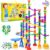 JOYIN 170Pcs Glowing Marble Run, Construction Building Blocks Toys with 5 Glow in The Dark Glass Marbles, STEM Educational Building Block Toy, Birthday Gifts, Easter Basket Stuffers