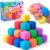 JOYIN 24PCS Slow Rising Stress Cube, Cube Squishy Toys, Slow Rising Squishy Fidget Sensory Toy, Soft Squeeze Gift for Adults and Kids, Birthday Gifts, Office Desk Decompression Toy, Party Favors