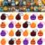 JOYIN 48 PCS Halloween Pumpkin Pop Bubbles Keychain with Cards, Mini Pop Stress Relief Toys, Toy for Kid Halloween Party Favor, Goodie Bag Filler, Trick or Treat, Classroom Game Prize