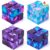 JOYIN 4PCS Infinite Fidget Cube, Galaxy Hand Held Magic Sensory Cube Toys for Adults and Girls Boys, Finger Toys for Stress and Anxiety Relief,Birthday Gifts, Office Desk Decompression Toy