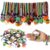 JOYIN 60 PCS Halloween Glow Zipper Bracelets Bulk Set, Glowing in the Dark Friendship Zipper Wristbands for Kids Gift, Halloween Trinkets, Goodie Bag Fillers, Classroom Prizes