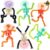 JOYIN 6 PCS Halloween Pop Sensory Tube Stretchy Toys, Glow in the Dark Toys for Halloween Party Favor Goodie Bag Fillers, Stress Relief Telescopic Suction Cup Skeleton Toys for Kids Gift