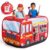 JOYIN Fire Truck Pop-Up Play Tent for Kids Ages 3+ – Instant Setup Playhouse with 5 Interactive Firefighter Accessories, Foldable Indoor/Outdoor Firetruck Toy Gift for Boys & Girls