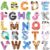 JOYIN Magnetic Letters, Animal Alphabet Fridge Magnets for Toddlers 3 4 5 Years Old, 26 Uppercase Refrigerator Magnets, Large Size ABC Educational Spelling Learning Toys for Kids