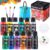 JOYIN Washable Tempera Paint Set for Kids 12PCS, Non Toxic Liquid Paint with 6 Brushes and 2 Palettes – Art Supply for Kids for Arts and Crafts Project, Finger Painting (2 oz Each), Easter Basket Stuffers