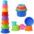 JOYJUNCTION Stacking Cups for Toddlers 1-3 Perfect for Indoor, Outdoor | 8Pcs Stackable Cups