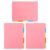 JOYOFREELY 3 Sets A4 Paperboard Notepad Dividers for Presentations and Journals, Beautiful and Distinctive Loose-Leaf Page Markers with 4 Holes for Quick Reference and Document Separation