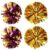 JOYOFREELY 4pcs Metallic Cheer Poms for Cheering Squad with Visual and Tactile Stimulation and Good Gloss Pet Material for Cheer Choreography and Dance Performances Random Color