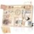 Joyreal Montessori Large Busy Board with Stand, Montessori Sensory Toys for Fine Motor Skills, Wooden Fidget Activity Board for Toddlers, Gifts for Boys Girls (Large Neutral)