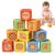 Joyreal Silicone Wooden Baby Blocks, 10PCS Montessori Stacking Blocks for Babies 6-18 Months, 1.7″ Beech Wood Sensory Learning Toy with Animals, Numbers, Textures, Soft Chewable, Laser Engraved
