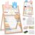 Joyreal Wooden Abacus for Kids Math 3-5 4 5-7, Double-Sided Whiteboard