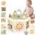 Joyreal Wooden Activity Cube – 11-in-1 Montessori Toys for 1+ Year Old Boys & Girls, Early Developmental Learning Toys for Toddlers and Kids, Ideal 1st Birthday Gift Toys for Baby(Animal Theme)