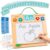 Joyreal Wooden Letter Tracing Board for Toddlers, Magnetic Alphabet & Number Writing Practice Board with 44 Cards, Reusable Magnetic Drawing Board, Montessori Preschool Educational Toy Ages 3-5