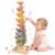 Joyreal Wooden Marble Run Music Tree for Kids 3-5 4-8, Montessori Wooden Ball Drop Toy, Rainbow Marble Tree Tower with Sound Leaves, Educational Learning Birthday Gift