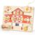 Joyreal Wooden Montessori Busy Board for 1 2 3 Year Old Toddlers, Farm Themed Sensory Toys for Kids, Fine Motor Skills Activity Board with Music Box & Latches, Learning Toys Gift for Autistic Children