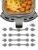 JoySil 12-Pack Silicone Air Fryer Magnetic Clips for Liners (Gray)