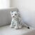 JPORSHU 9 Inch/23cm Lifelike Tiger Plush Toy, Cute Realistic Stuffed Tiger Stuffed Animal, Soft Plush Tiger Gift for Kids, Boys, Girls, Huggable Stuffed Animal Plush Toy (Snow Leopard, 9″)
