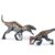JR PARK Large Realistic Tyrannosaurus Rex Toy, 15.7 inch and 11 inch T-REX Dinosaur Colletion, Kids’ Play Dinosaur & Prehistoric Creature Figures with Moveable Jaw, Red, Ages 8+