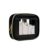 JRQCSJY Small Clear Makeup Bag for Purse, Mini Waterproof Clear Cosmetic Bag Case Organizer, TSA Approved Square Small Makeup Case Pouch with Zipper, Car Travel Essentials for Women (Black-2, Mini)