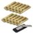 Jr Usher 1 x 3 Name Tag/Badge, Magnetic Backing Brushed Gold, Praying Hands (10 Pack)