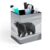 JTKBNVM PU Leather Desk Modern Black Bear Pen Holder Compact Scratchproof