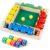 JTNFSH Shut The Box Dice Game 2-4 Players, Wooden Board Table Math Game with 8 Dices, Classic Tabletop Version Family Games for Adults and Kids