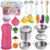 Juboury Play Kitchen Accessories,Stainless Steel Toddler Cooking Set