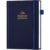 JUBTIC Reading Journal & Review Log A5 Navy Blue 75 Books with Prompts.