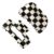 Jucasuy 2Packs Hair Claw Clips Vintage Black/White Checker Hair Clips Banana Barrettes Acrylic Jaw Clips 2 Count (Pack of 1)