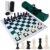 Juegoal 20″ Portable Chess & Checkers Set, 2 in 1 Travel Board Games for Kids and Adults, Folding Roll up Chess Game Sets, Extra 26 Checker Pieces, Tournament Thick Mousepad Mat with Storage Bag