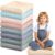 Juexica 8 Pcs Floor Cushions for Kids Floor Pillows Flexible Seating Cushions 3.5” Thick Flexible Seating Classroom Furniture Meditation Seat Pillow for Home Office Decor(Morandi,Square)