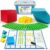 JUGGPENG Base Ten Blocks for Math, Place Value Blocks, Base 10 Math Manipulatives for Kids, Plastic Math Cubes, Number Blocks, Math Counting Cubes for Kindergarten 1st-3rd Grade, 137 Pcs