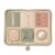 Juju Felt Activity Folio Fold-Out Fabric Board – Six Sewn Felt Skill Panels with Zip Snap Button Lace Bow and Mirror – Quiet Travel-Friendly Fine-Motor Folio – Soft Cotton Canvas Sensory Accent