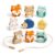 Juju Wooden Animal Threading Bead Set – Painted Chunky Beads with Cotton Cords and Storage Bag