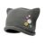 Julpsk Cute Cat Ears Beanie Button Knitted Hat Emo Grunge Therian Stuff