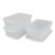 Julyeen 4-Pack Plastic Storage Bins with Latching Lids, 14 L Plastic Clear Storage Box