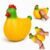 Jumbo Banana Chicken Squishy Toy,7.8IN Squeeze Fidget Toy for Stress & Anxiety Relief, Soft Slow Rising Funny Prank Toy for Desk Decor, Birthday & Party Gift for Kids Teens Adults