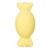 Jumbo Candy Squishy Toy, 10.6-Inch Oversized Squeeze Fidget with Soft Flour-Like Filling, 3-Second Slow Rise TPR Stress Relief Sensory Toy for Kids, Teens and Adults, Birthday, Yellow