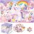 Jumbo Floor Puzzle for Kids,48 Piece 3D Unicorn Jigsaw Puzzle Ages 3-8