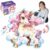 Jumbo Floor Puzzle for Kids,48 Piece Shimmery Unicorn Jigsaw Puzzle