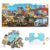 Jumbo Floor Puzzle for Kids, Large Jigsaw Puzzles 35 Piece for Kids Ages 3-5,Preschool Learning & Education Toys, Gifts for 4-8 Year Old Boys and Girls (Construction Site)