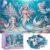 Jumbo Floor Puzzles for Kids Ages 4-6, 48 Pieces Mermaid Puzzles