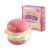 Jumbo Hamburger Taba Squishy Toy, Kawaii Slow Rising Squeeze Stress Relief Premium Silicone Handmade Pink Rainbow Macaron Burger Shape Fun Sensory Fidget Gift for Adults By Wenqing Strong