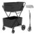 Jumbo Shopping Cart,2 Layers Grocery Cart on Wheels, Foldable Utility Shopping Carts with Double Basket and 360° Rolling Swivel Wheels for Groceries Laundry